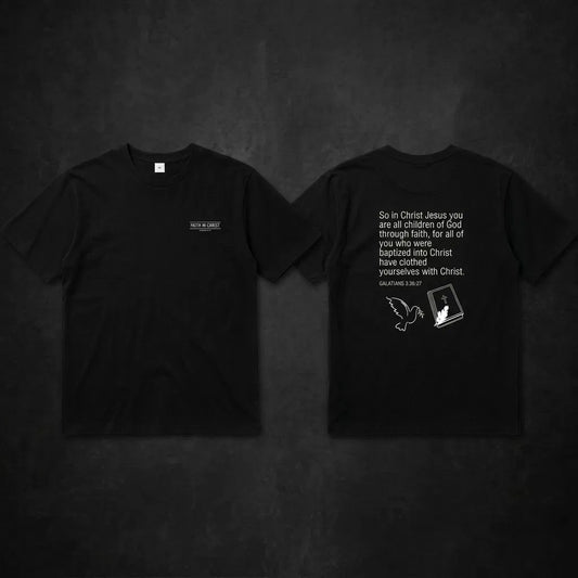 Faith in Christ T-shirt zwart