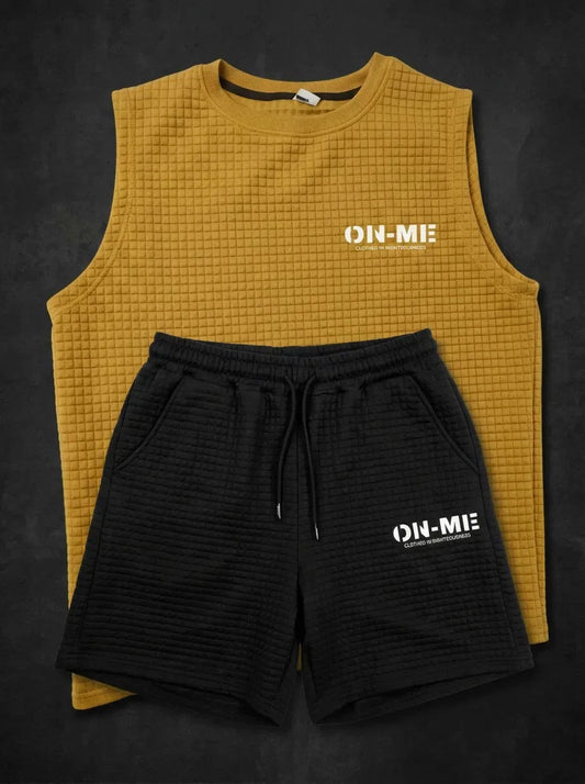 ON-ME Zomerpak kaki zwart